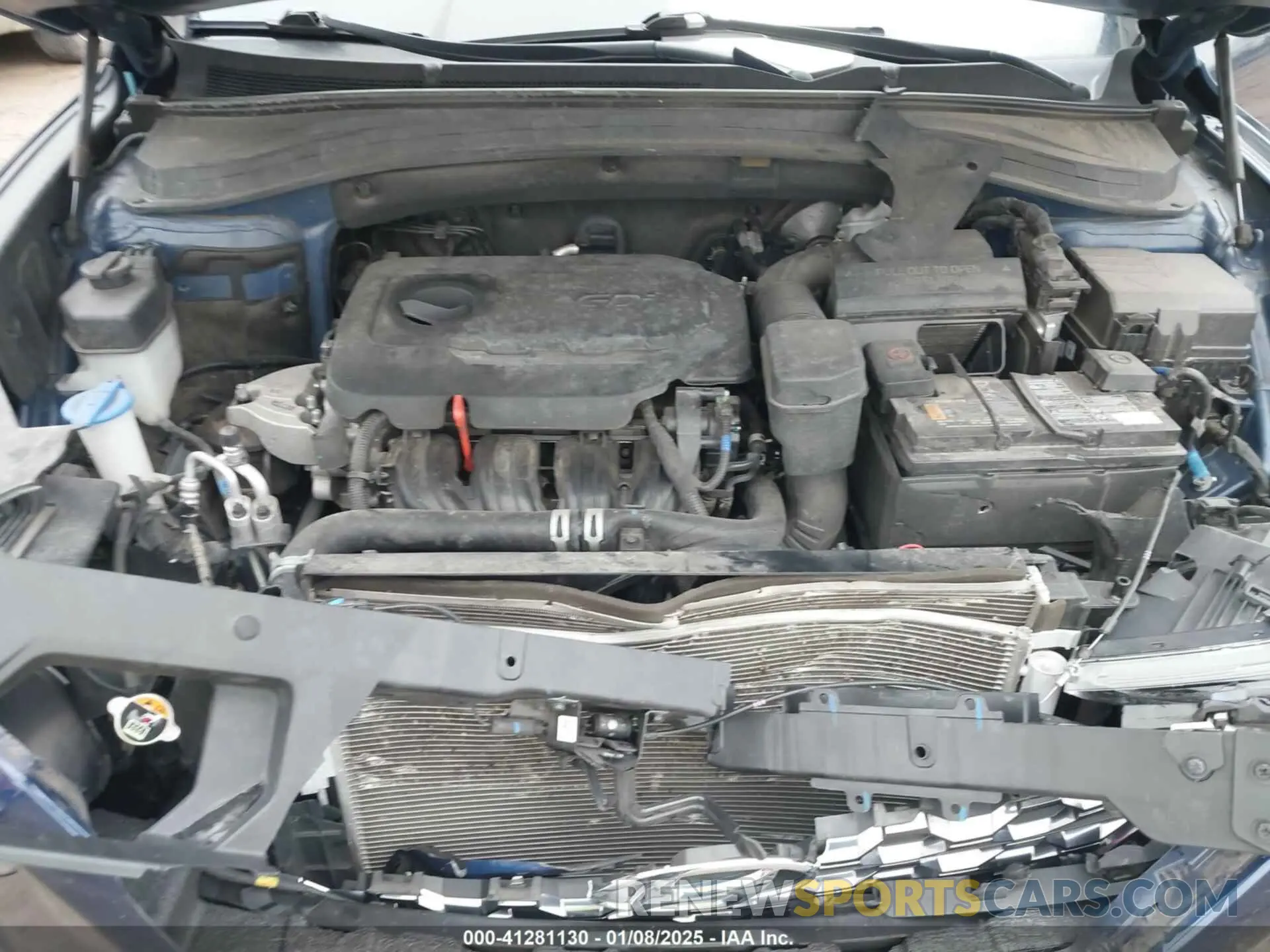 10 fotografías del automóvil dañado 5NMS3CAD3LH280780 HYUNDAI SANTA FE 2020