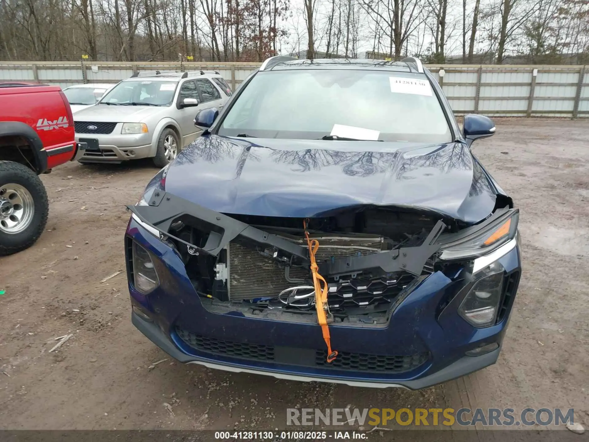 12 fotografías del automóvil dañado 5NMS3CAD3LH280780 HYUNDAI SANTA FE 2020