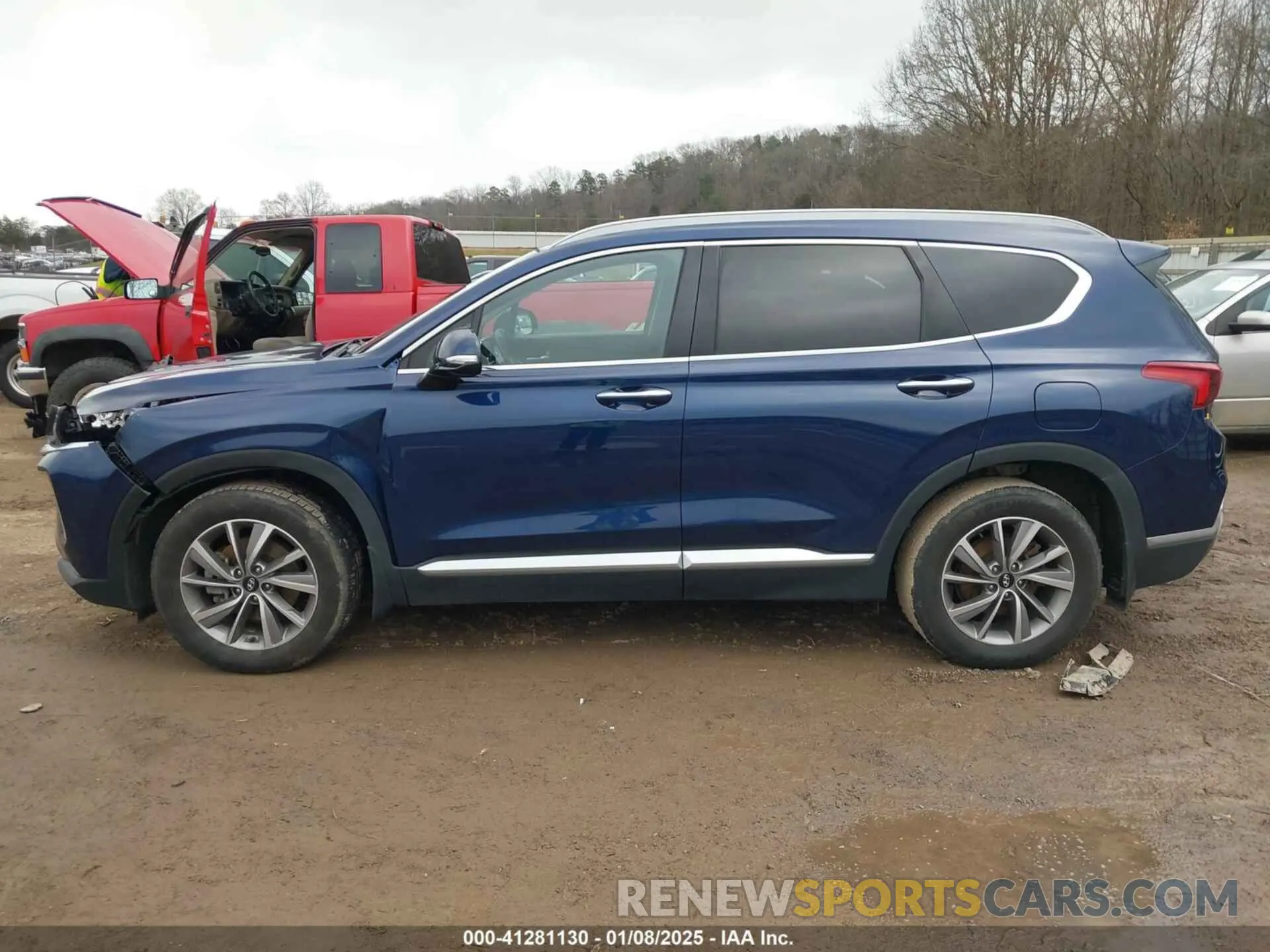 14 fotografías del automóvil dañado 5NMS3CAD3LH280780 HYUNDAI SANTA FE 2020