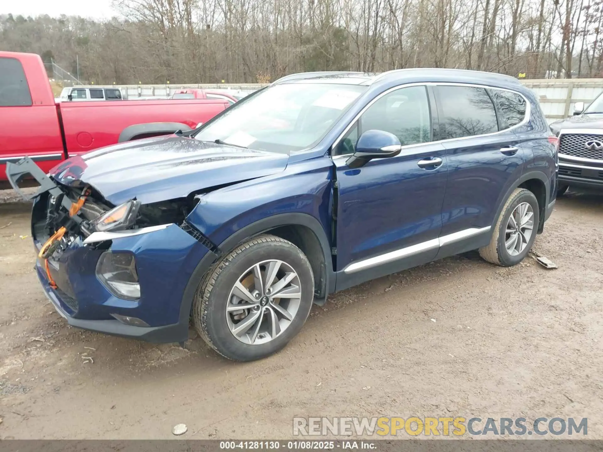 2 fotografías del automóvil dañado 5NMS3CAD3LH280780 HYUNDAI SANTA FE 2020