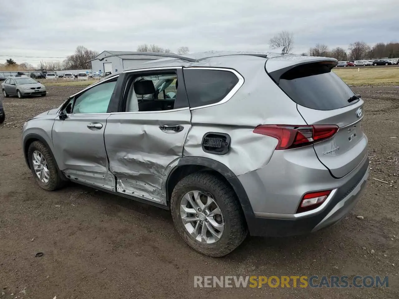 2 fotografías del automóvil dañado 5NMS3CAD5LH205823 HYUNDAI SANTA FE 2020