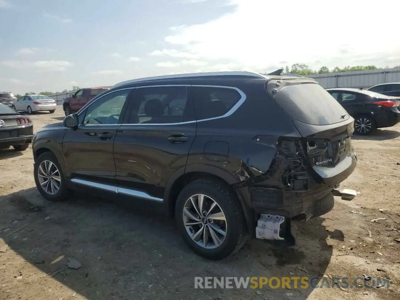 2 fotografías del automóvil dañado 5NMS3CAD5LH241186 HYUNDAI SANTA FE 2020