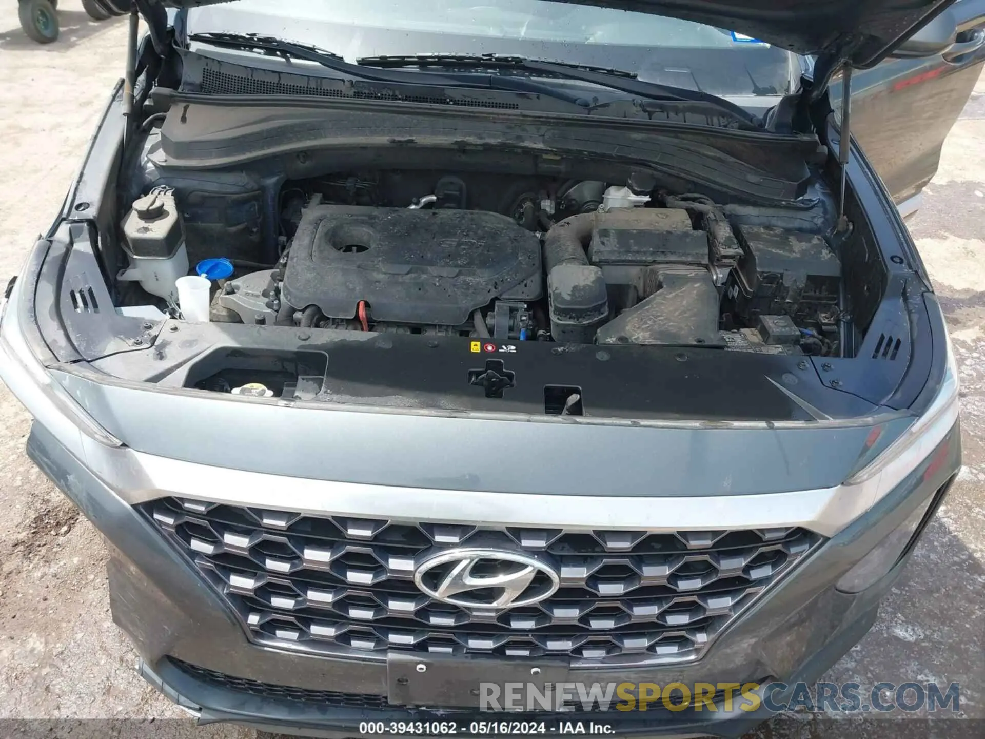 10 fotografías del automóvil dañado 5NMS3CAD5LH256335 HYUNDAI SANTA FE 2020