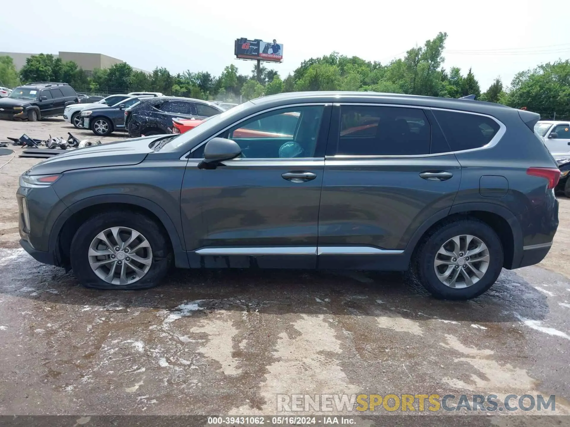 14 fotografías del automóvil dañado 5NMS3CAD5LH256335 HYUNDAI SANTA FE 2020