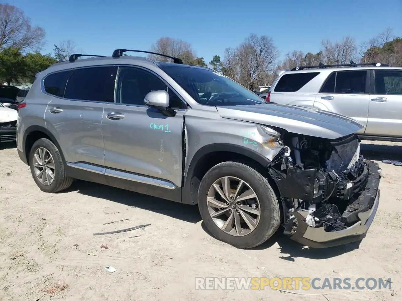 4 fotografías del automóvil dañado 5NMS3CAD6LH246817 HYUNDAI SANTA FE 2020