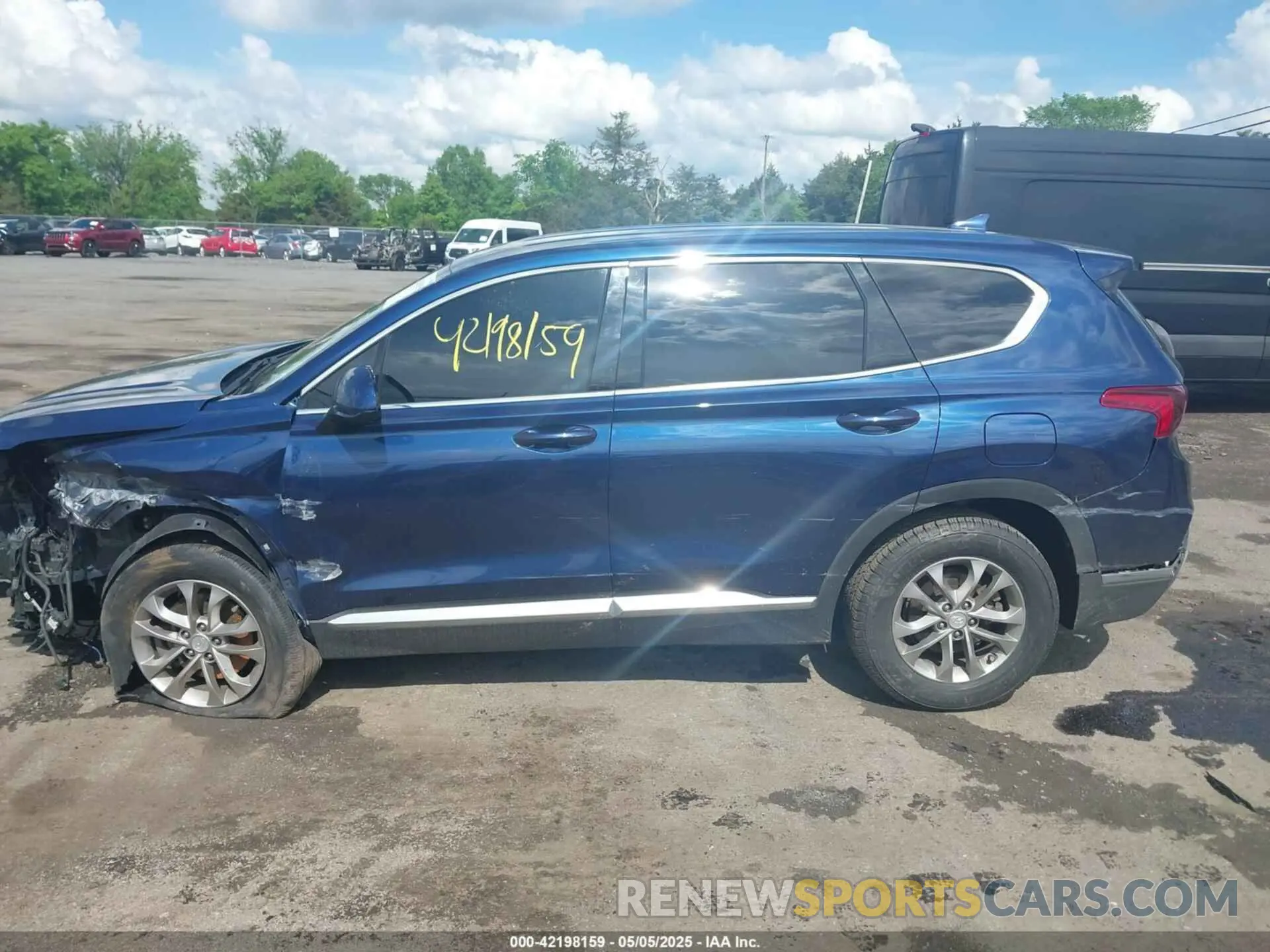 14 fotografías del automóvil dañado 5NMS3CAD7LH238404 HYUNDAI SANTA FE 2020