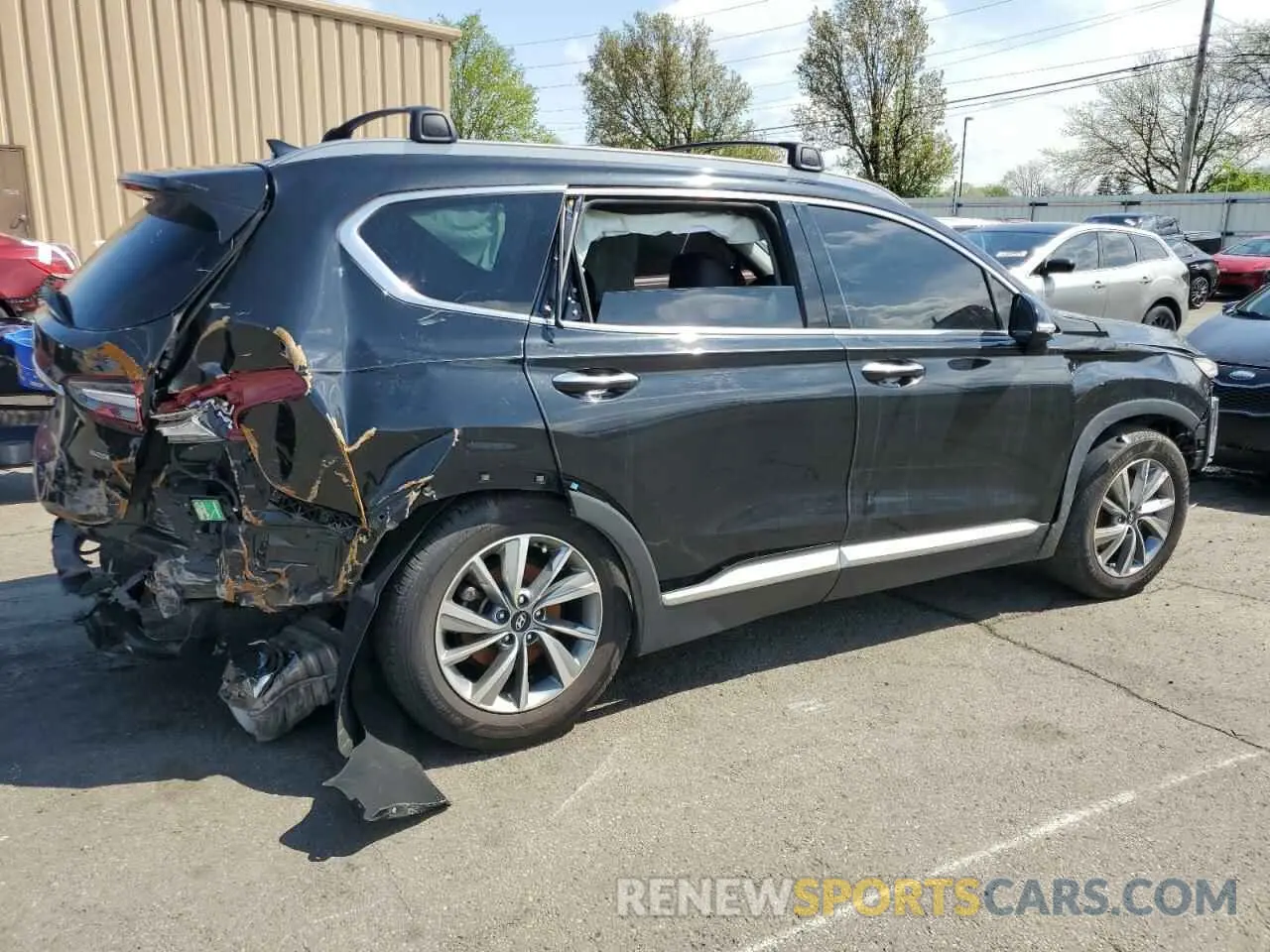 3 fotografías del automóvil dañado 5NMS3CAD8LH131863 HYUNDAI SANTA FE 2020