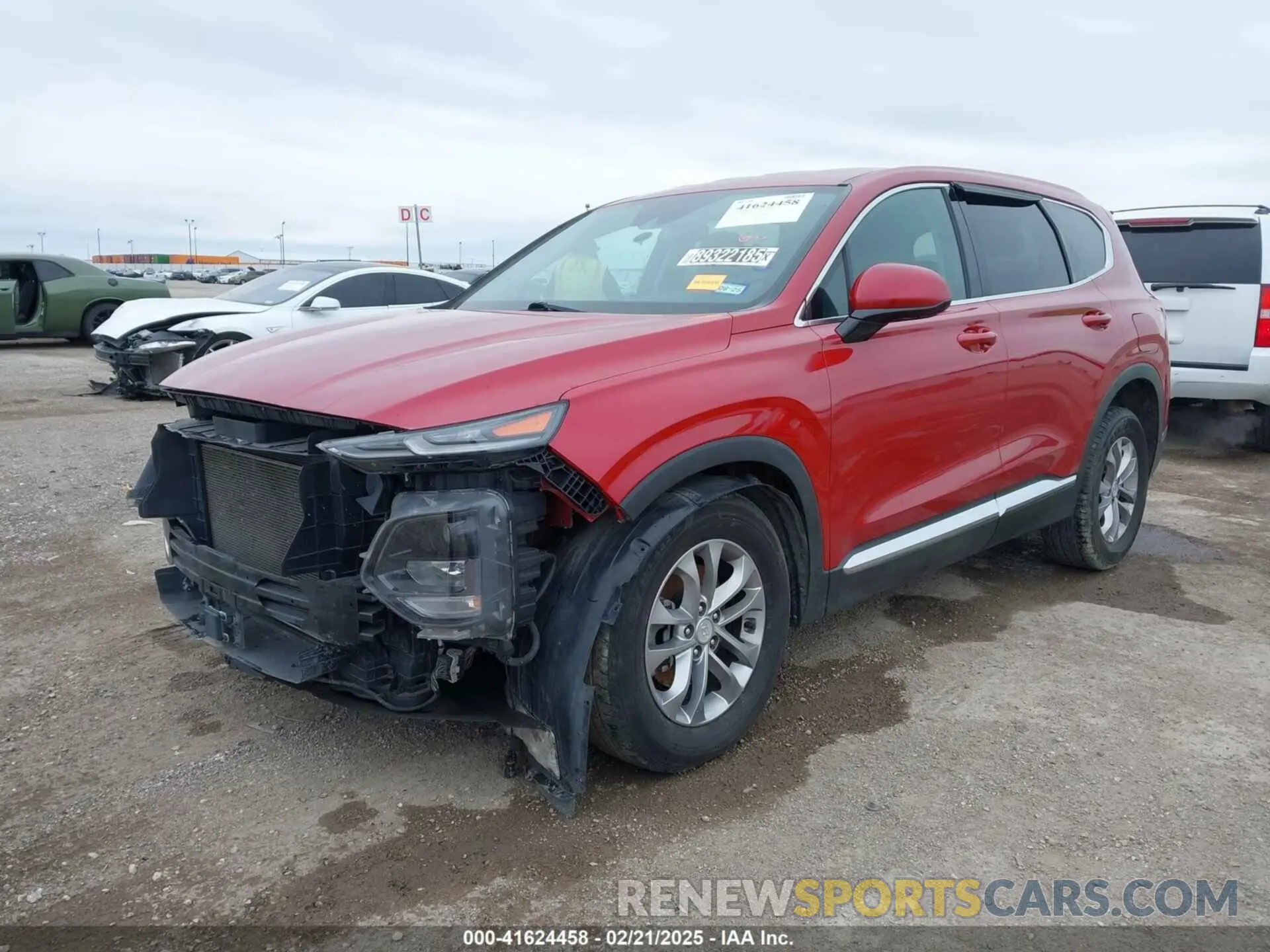 2 fotografías del automóvil dañado 5NMS3CAD8LH138165 HYUNDAI SANTA FE 2020