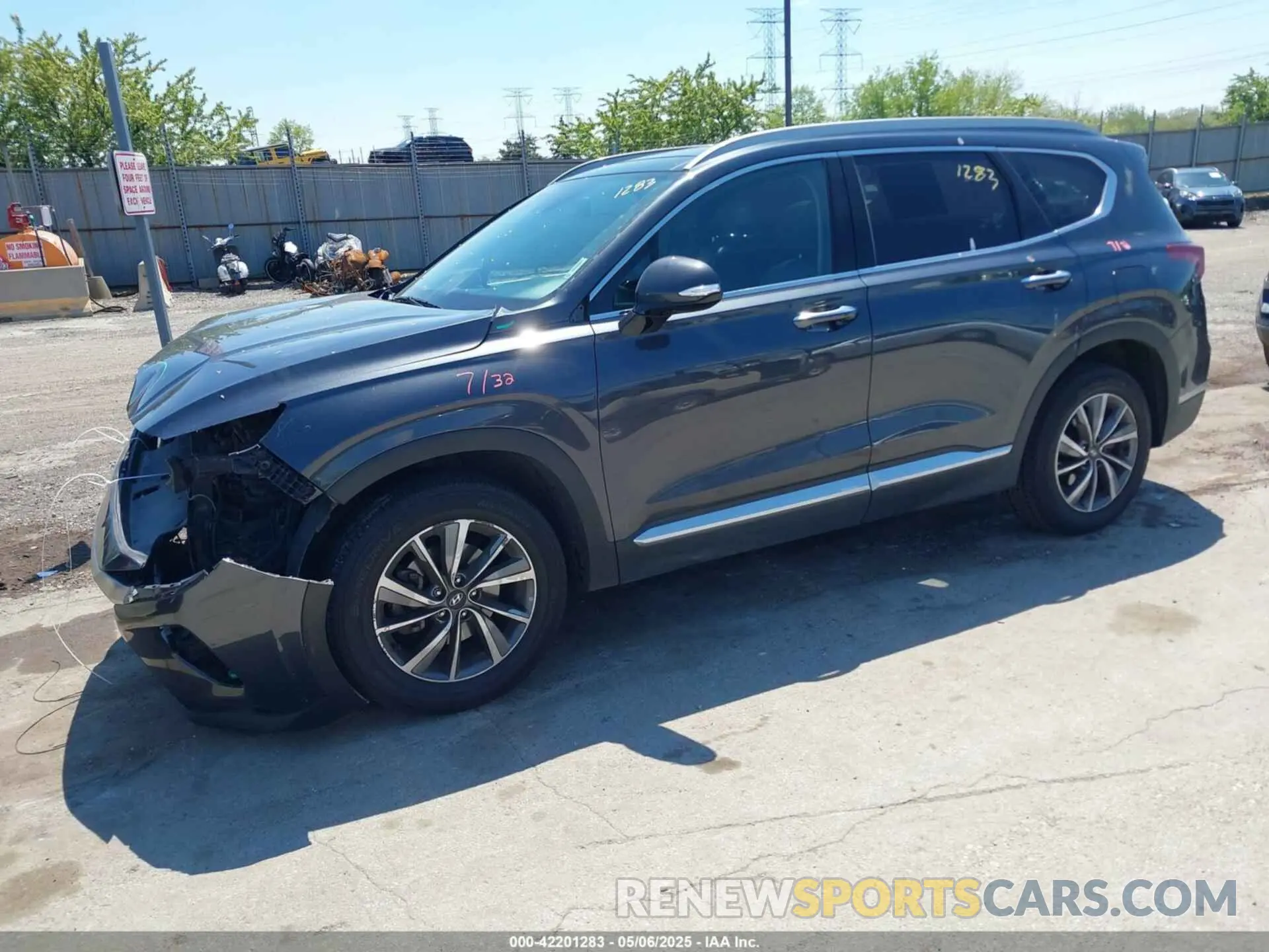 2 fotografías del automóvil dañado 5NMS3CAD8LH217030 HYUNDAI SANTA FE 2020