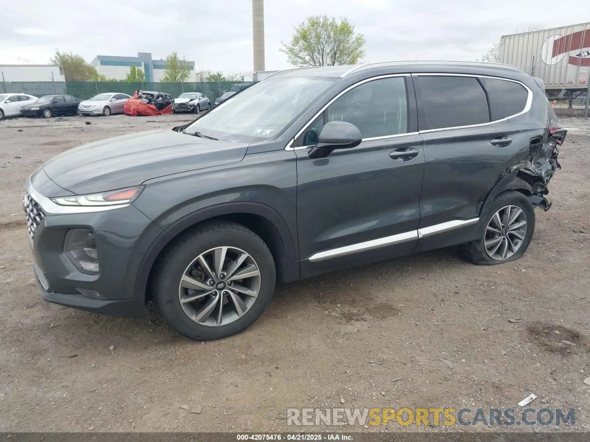 2 fotografías del automóvil dañado 5NMS3CAD8LH253798 HYUNDAI SANTA FE 2020