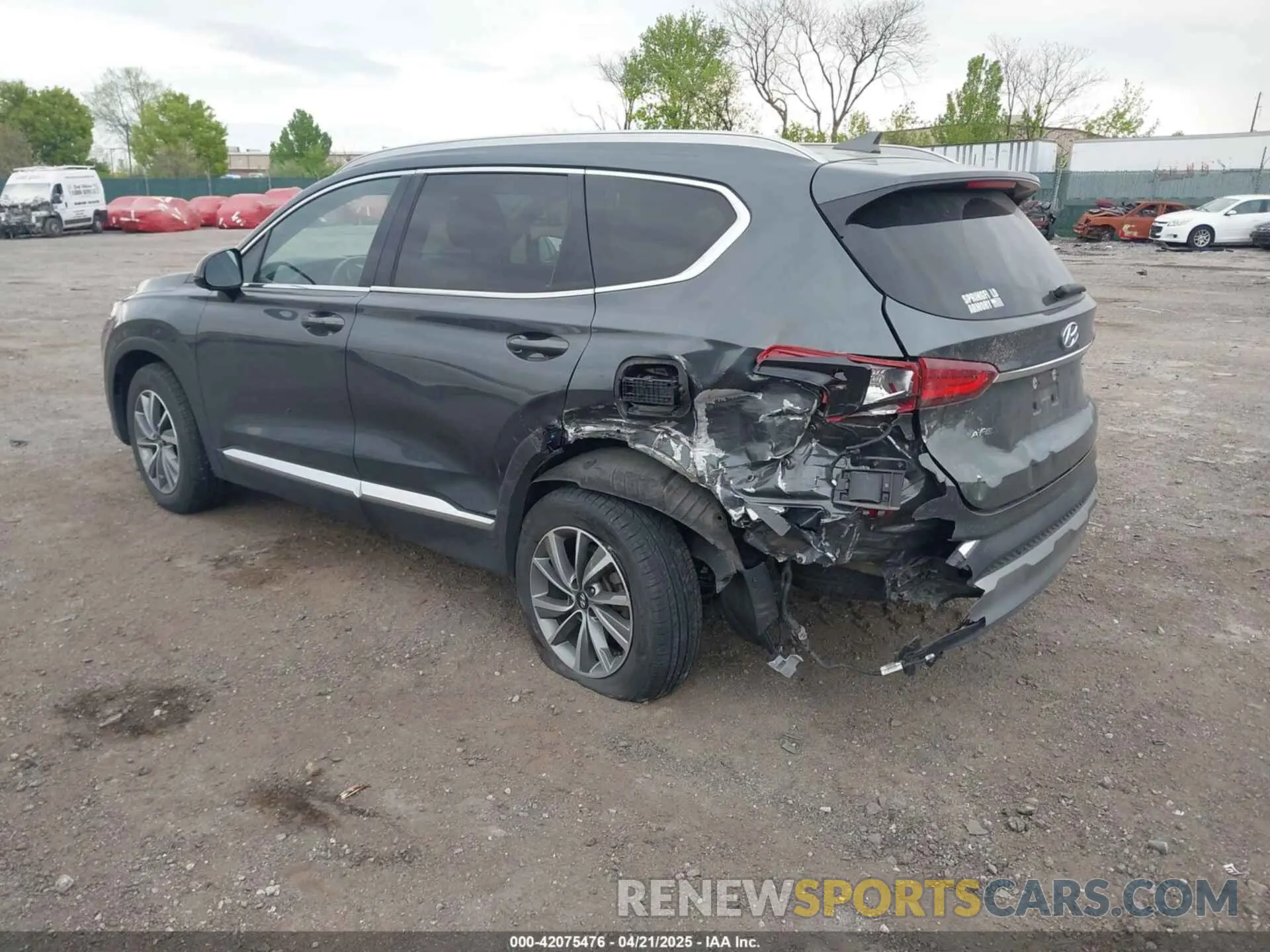 3 fotografías del automóvil dañado 5NMS3CAD8LH253798 HYUNDAI SANTA FE 2020