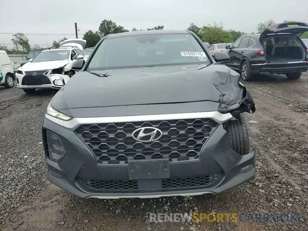 5 fotografías del automóvil dañado 5NMS3CAD8LH263361 HYUNDAI SANTA FE 2020