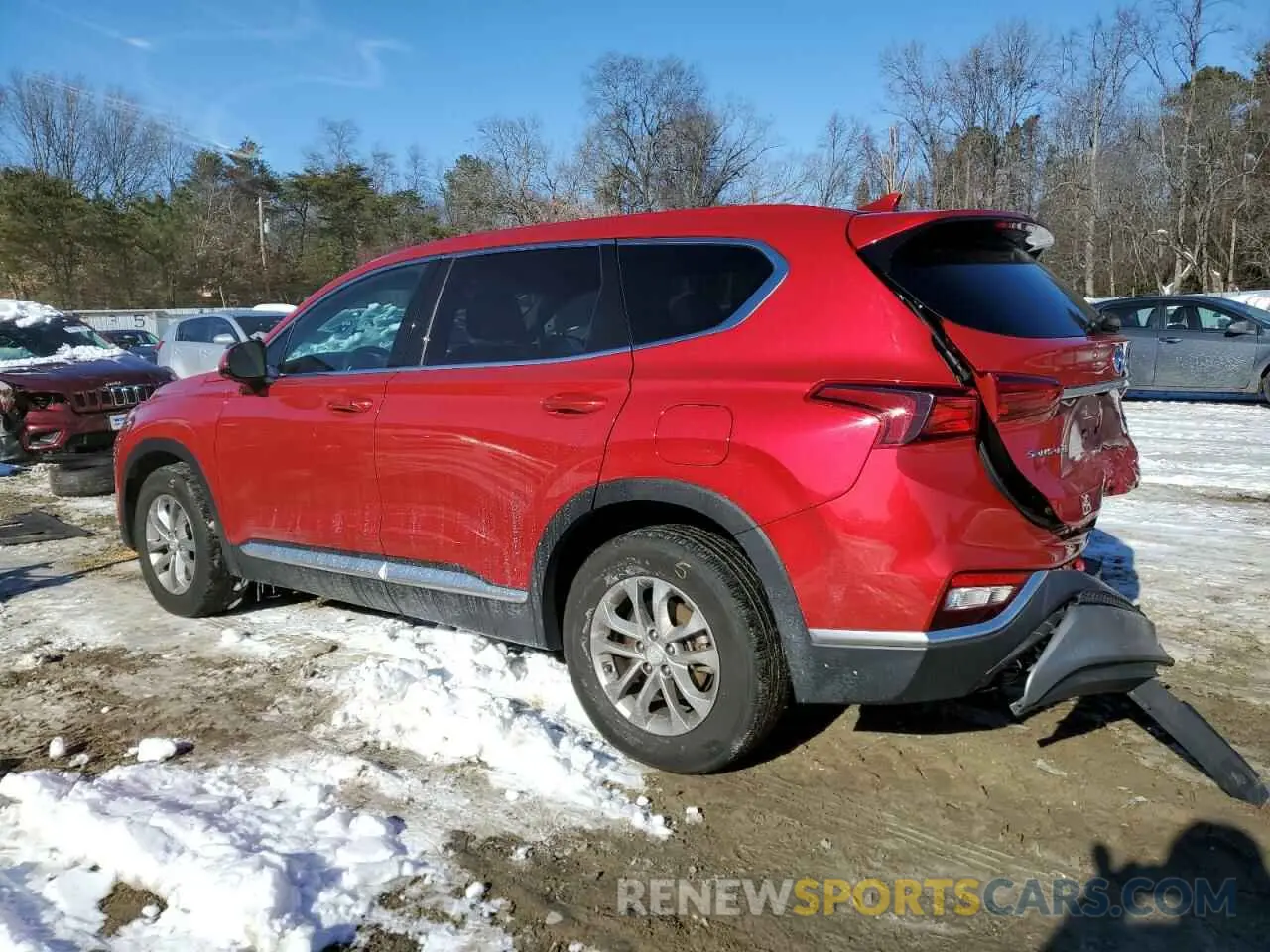 2 fotografías del automóvil dañado 5NMS3CAD9LH279665 HYUNDAI SANTA FE 2020