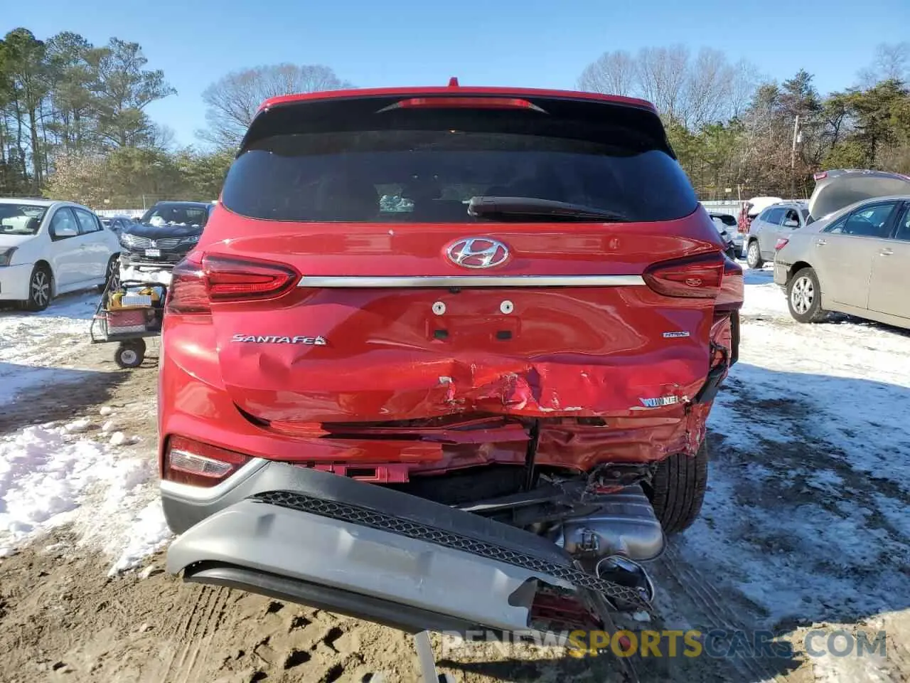6 fotografías del automóvil dañado 5NMS3CAD9LH279665 HYUNDAI SANTA FE 2020