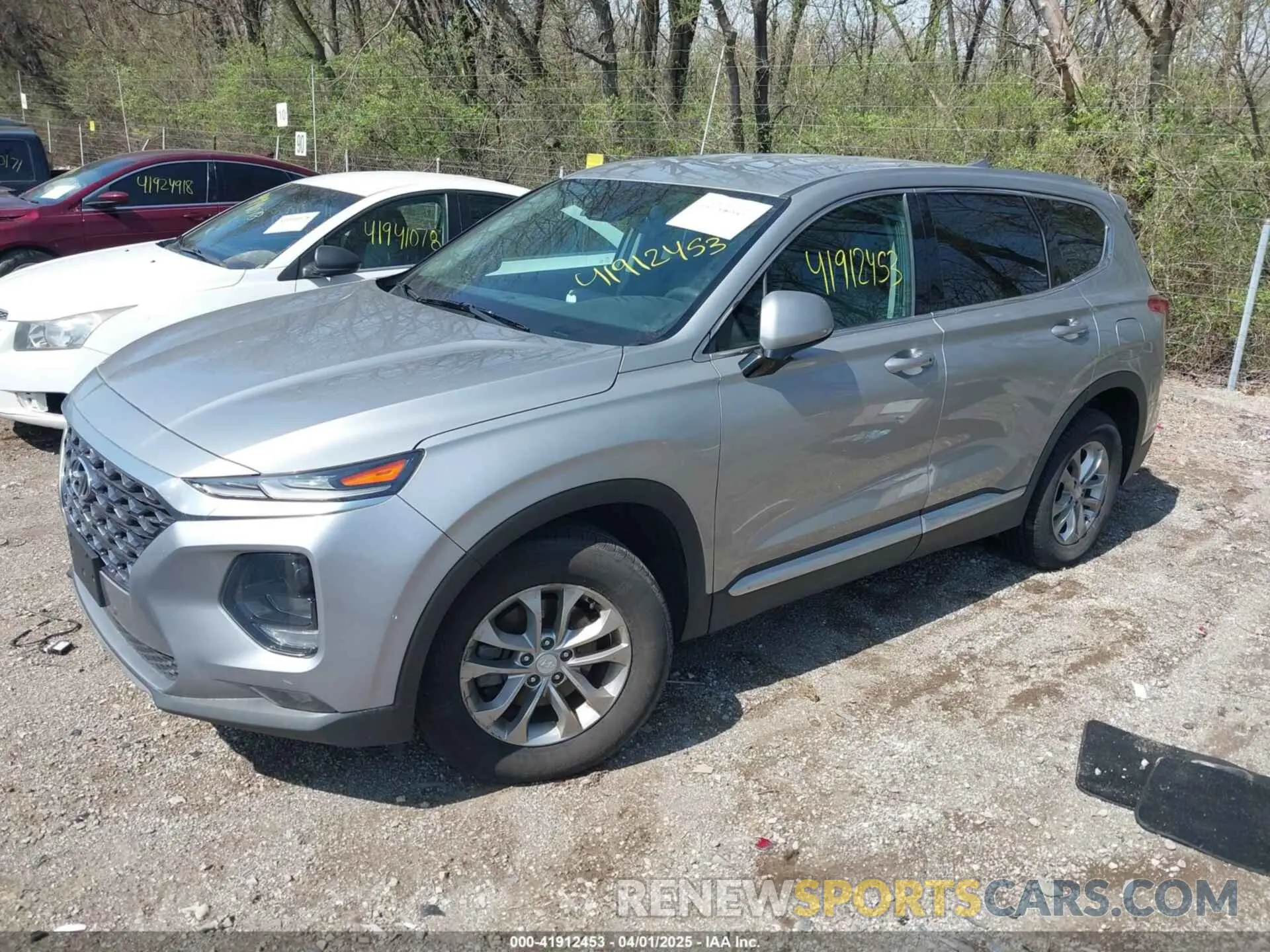 2 fotografías del automóvil dañado 5NMS3CADXLH224352 HYUNDAI SANTA FE 2020