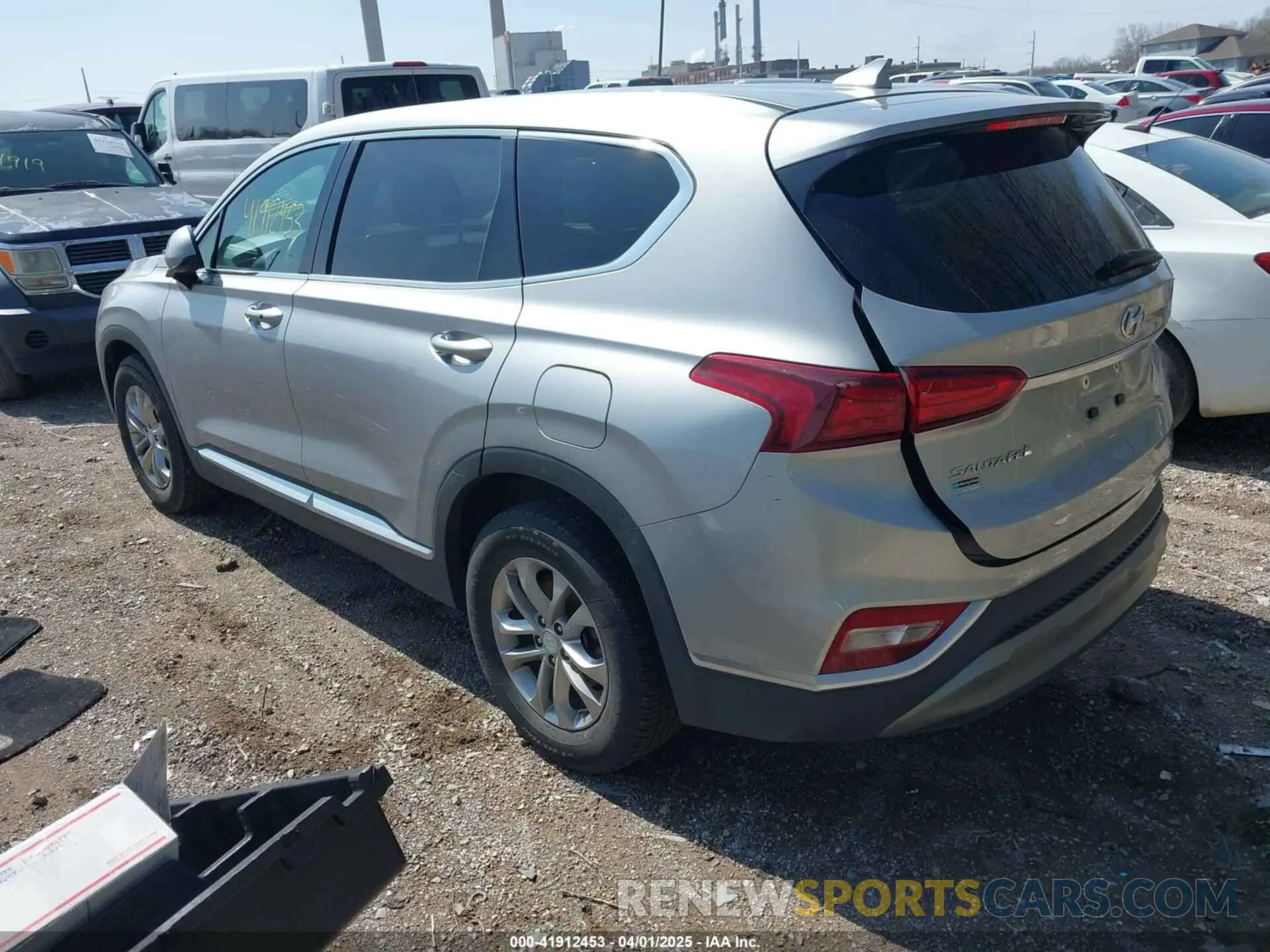 3 fotografías del automóvil dañado 5NMS3CADXLH224352 HYUNDAI SANTA FE 2020