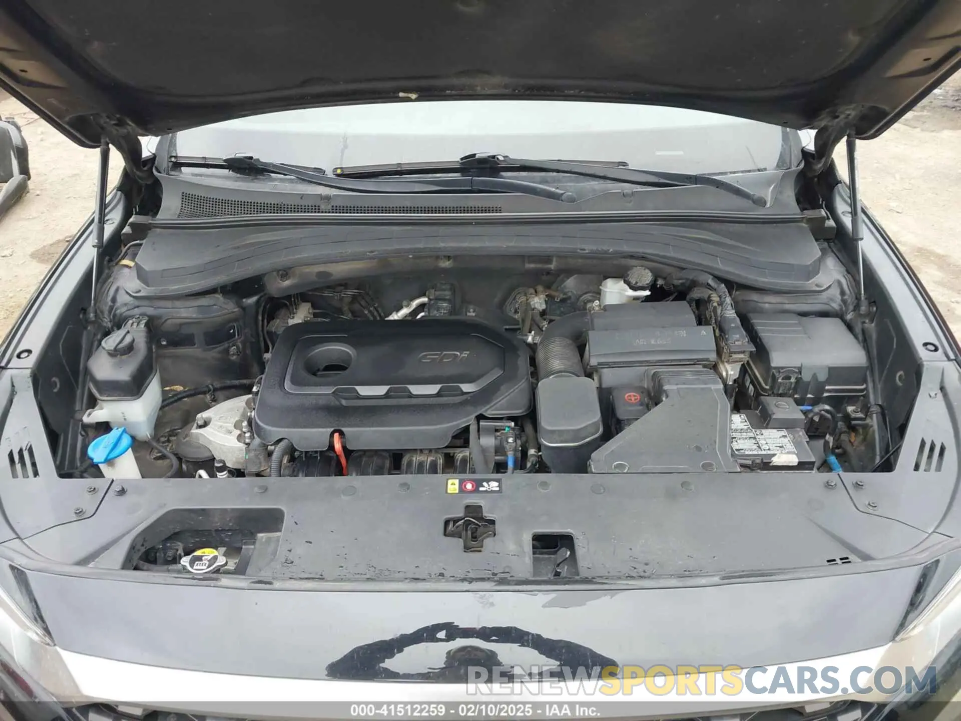 10 fotografías del automóvil dañado 5NMS3CADXLH238994 HYUNDAI SANTA FE 2020