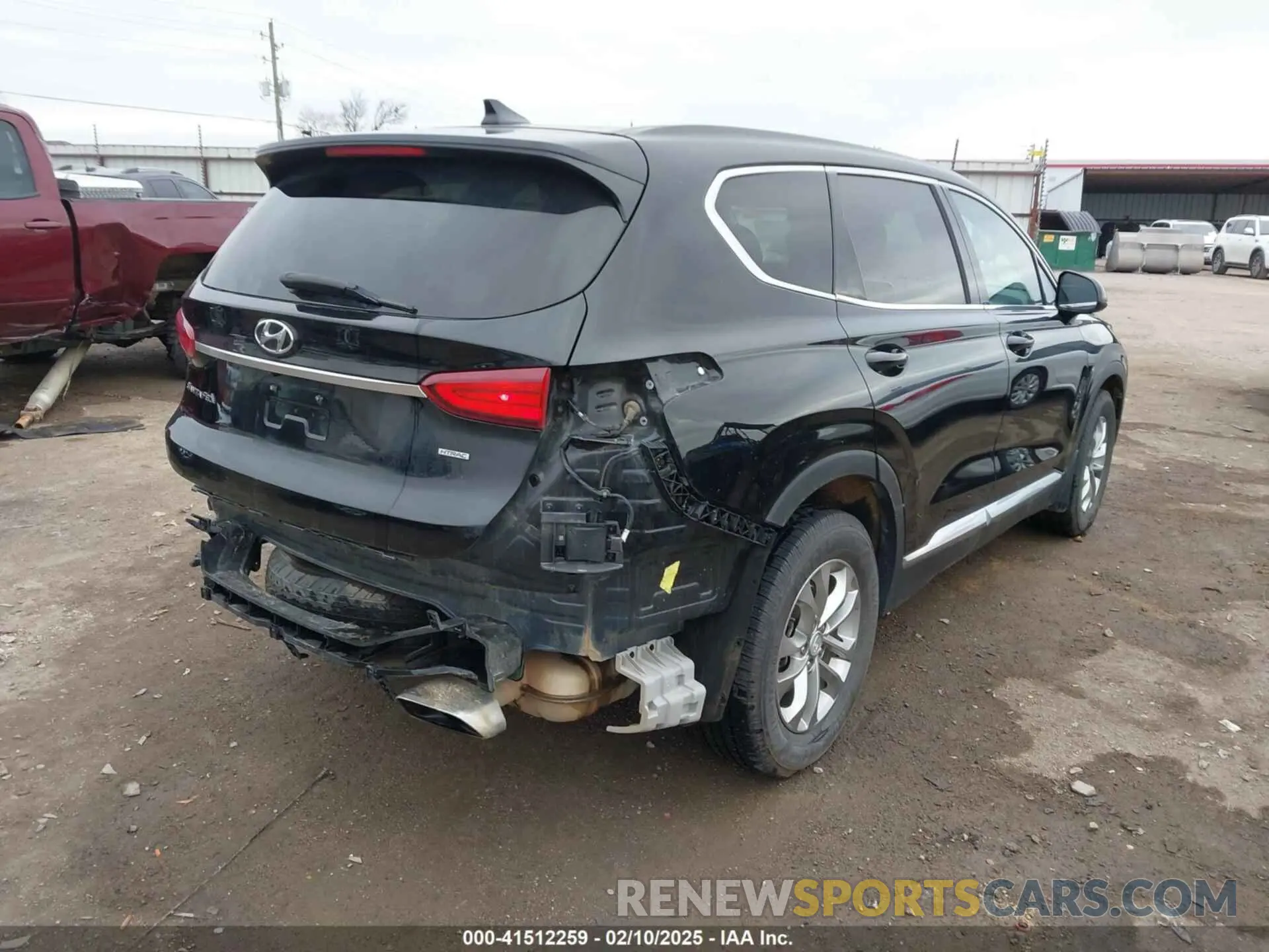 4 fotografías del automóvil dañado 5NMS3CADXLH238994 HYUNDAI SANTA FE 2020