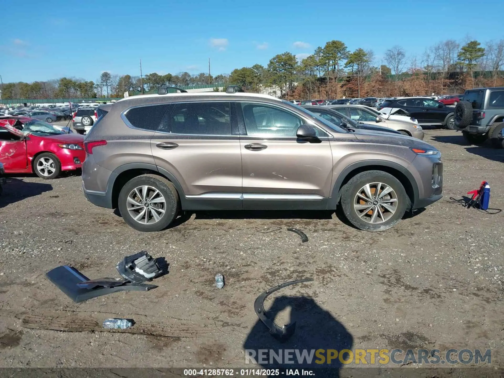 13 fotografías del automóvil dañado 5NMS3CADXLH244536 HYUNDAI SANTA FE 2020