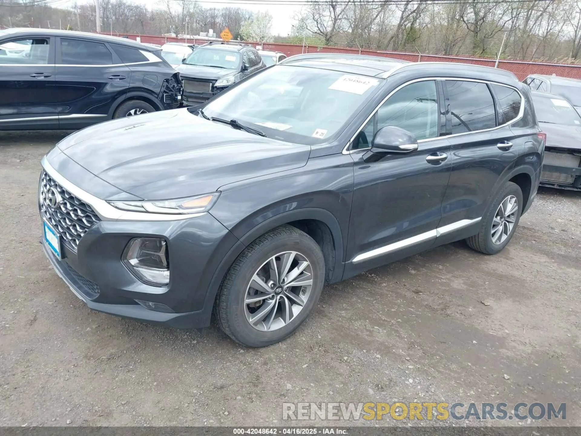 2 fotografías del automóvil dañado 5NMS3CADXLH247789 HYUNDAI SANTA FE 2020