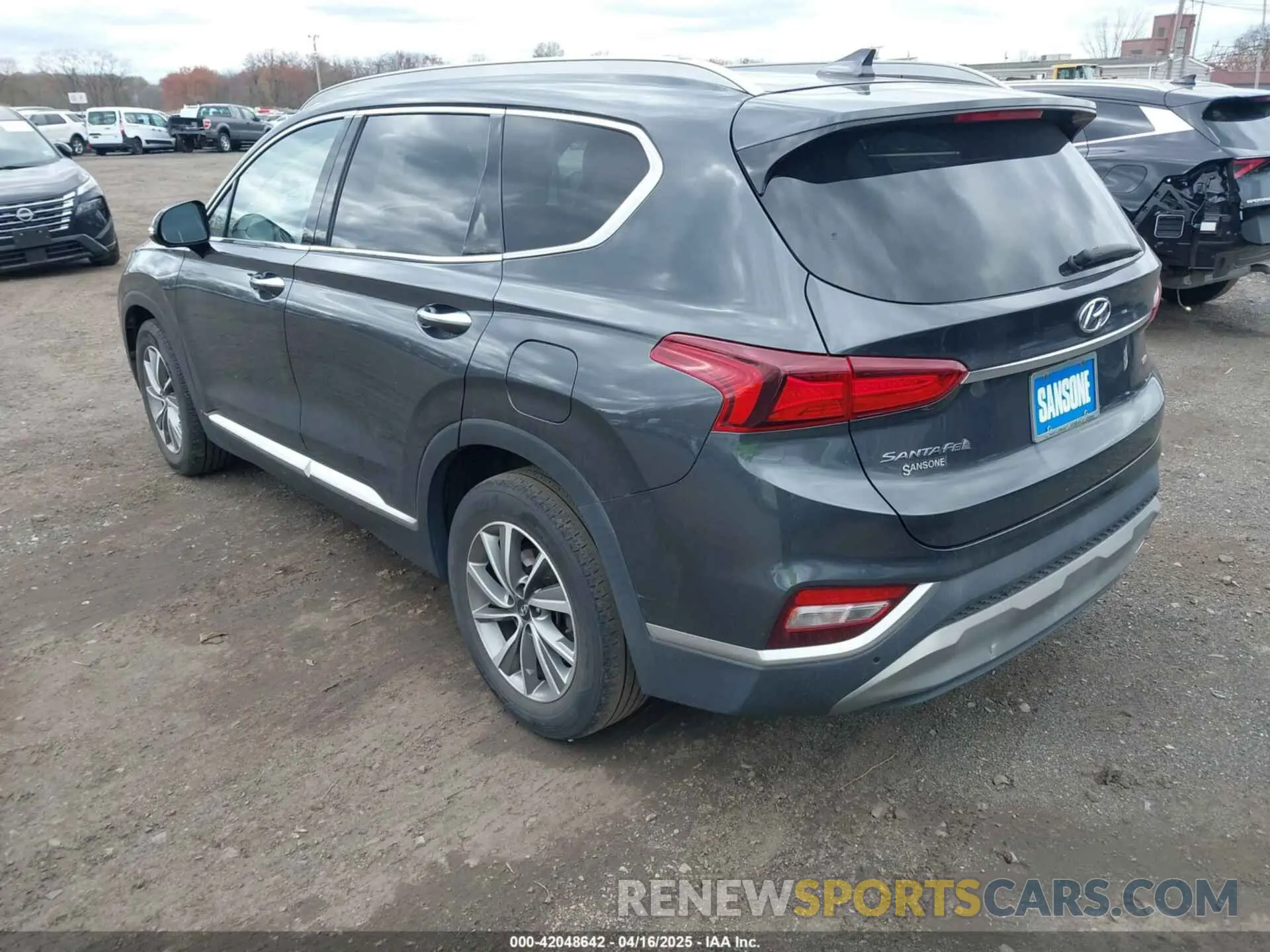 3 fotografías del automóvil dañado 5NMS3CADXLH247789 HYUNDAI SANTA FE 2020