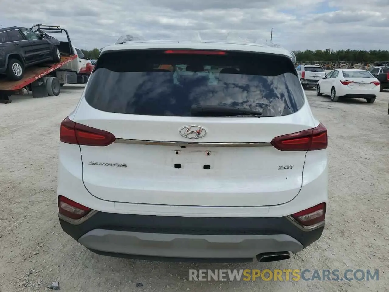 6 fotografías del automóvil dañado 5NMS53AA3LH196152 HYUNDAI SANTA FE 2020