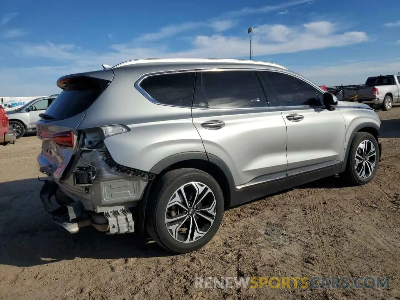 3 fotografías del automóvil dañado 5NMS53AA4LH184690 HYUNDAI SANTA FE 2020