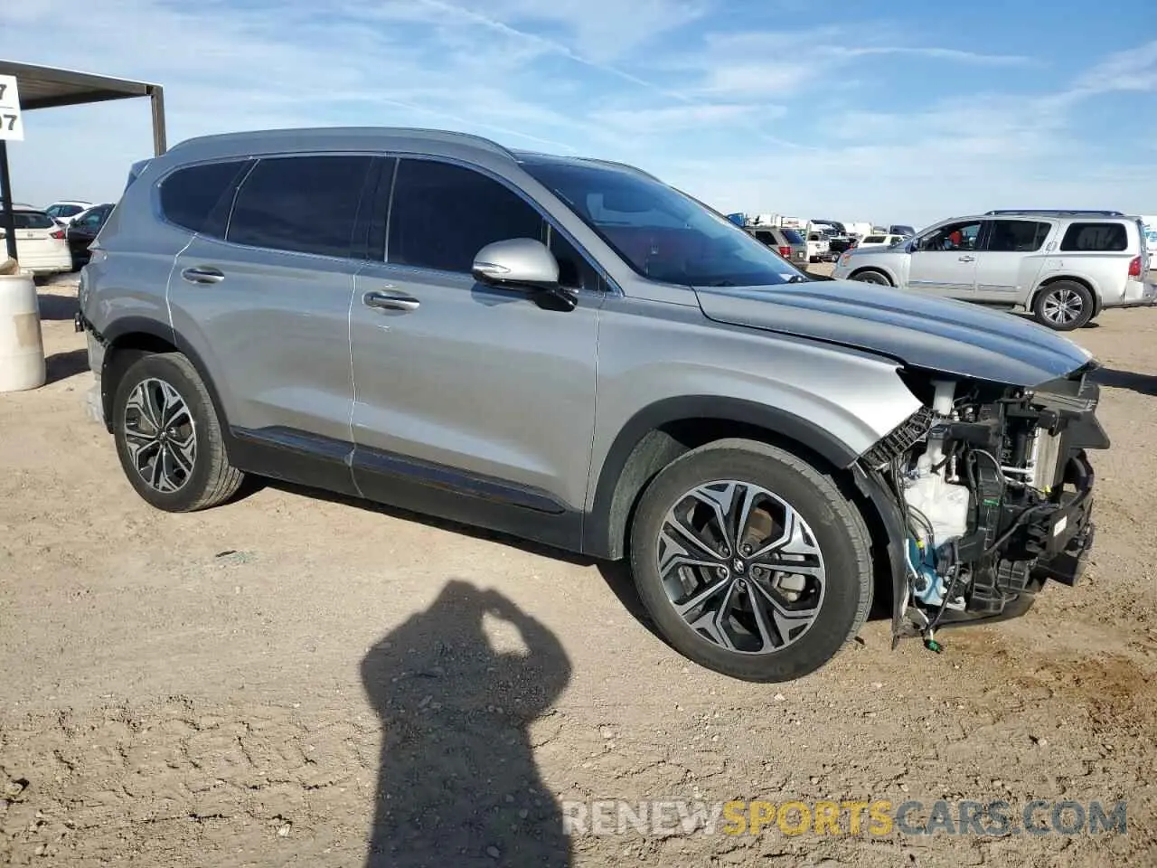 4 fotografías del automóvil dañado 5NMS53AA4LH184690 HYUNDAI SANTA FE 2020