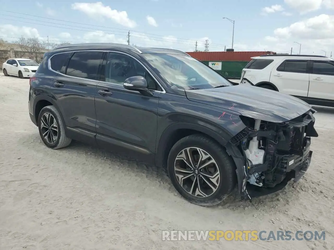 4 fotografías del automóvil dañado 5NMS53AA4LH276222 HYUNDAI SANTA FE 2020