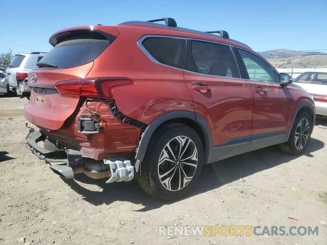 3 fotografías del automóvil dañado 5NMS53AA7LH171769 HYUNDAI SANTA FE 2020