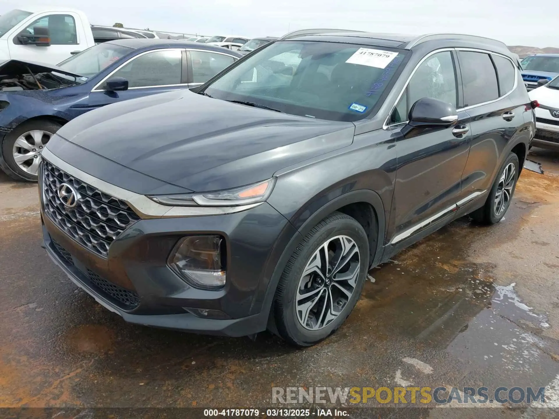 2 fotografías del automóvil dañado 5NMS53AA8LH213608 HYUNDAI SANTA FE 2020