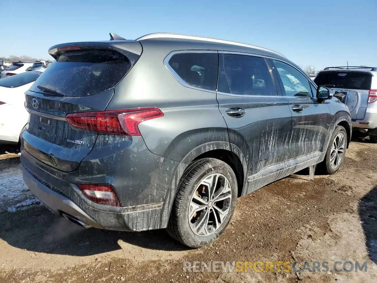 3 fotografías del automóvil dañado 5NMS5CAA0LH221007 HYUNDAI SANTA FE 2020