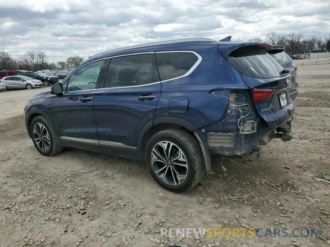 2 fotografías del automóvil dañado 5NMS5CAA0LH289436 HYUNDAI SANTA FE 2020