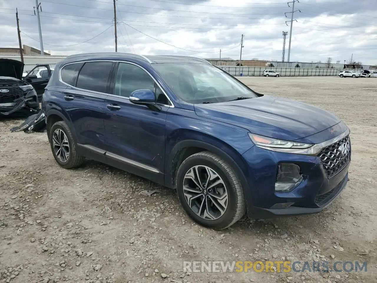 4 fotografías del automóvil dañado 5NMS5CAA0LH289436 HYUNDAI SANTA FE 2020