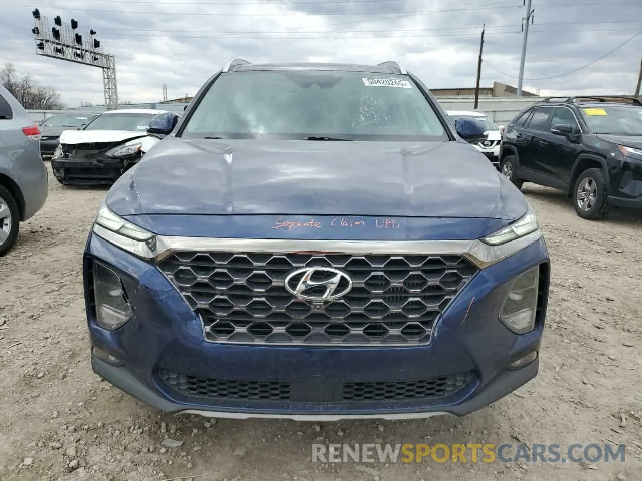 5 fotografías del automóvil dañado 5NMS5CAA0LH289436 HYUNDAI SANTA FE 2020
