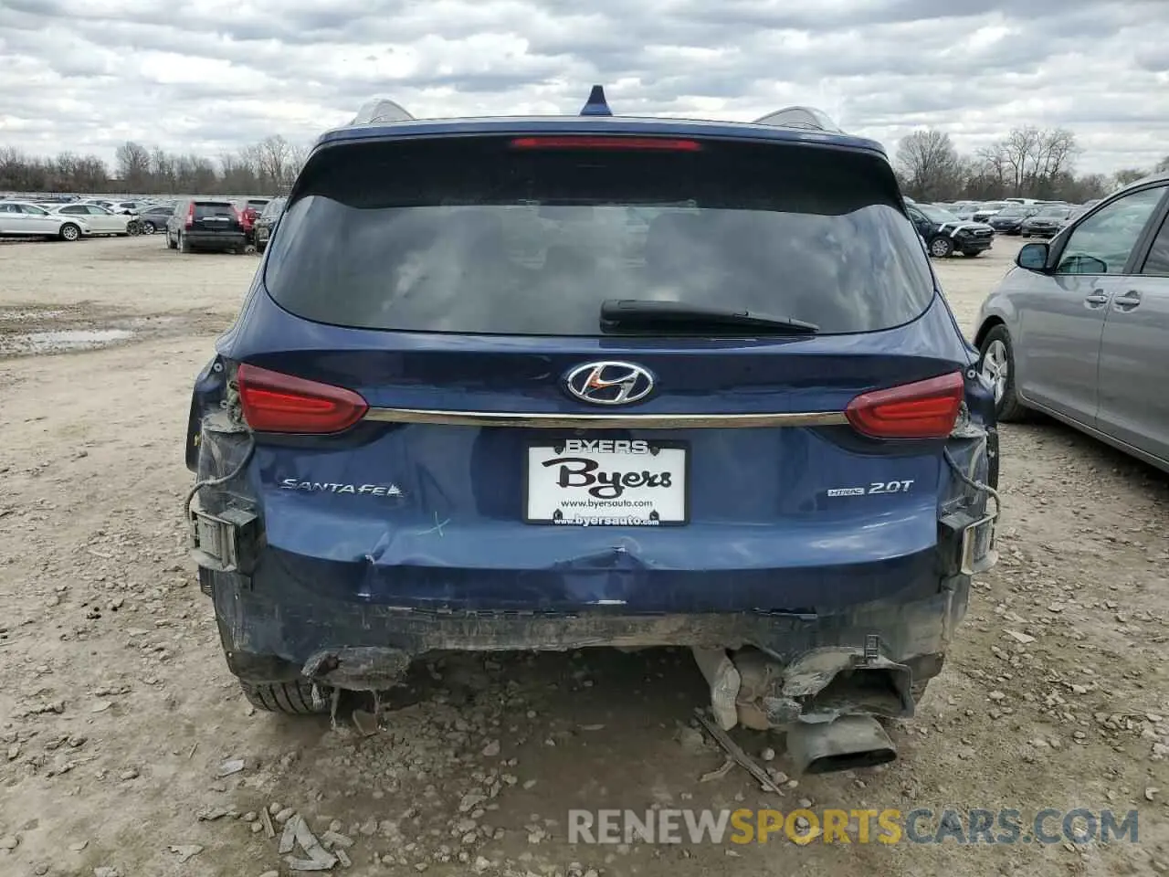 6 fotografías del automóvil dañado 5NMS5CAA0LH289436 HYUNDAI SANTA FE 2020