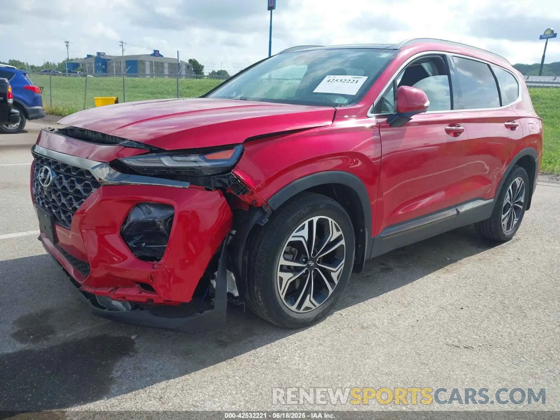 2 fotografías del automóvil dañado 5NMS5CAA1LH276131 HYUNDAI SANTA FE 2020