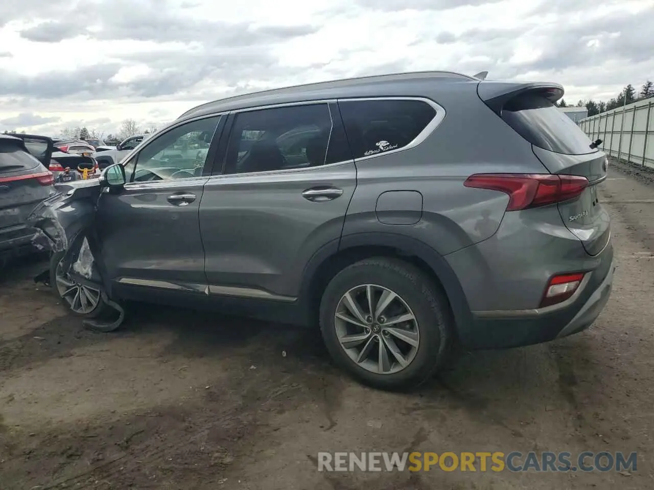 2 fotografías del automóvil dañado 5NMS5CAD0LH142401 HYUNDAI SANTA FE 2020