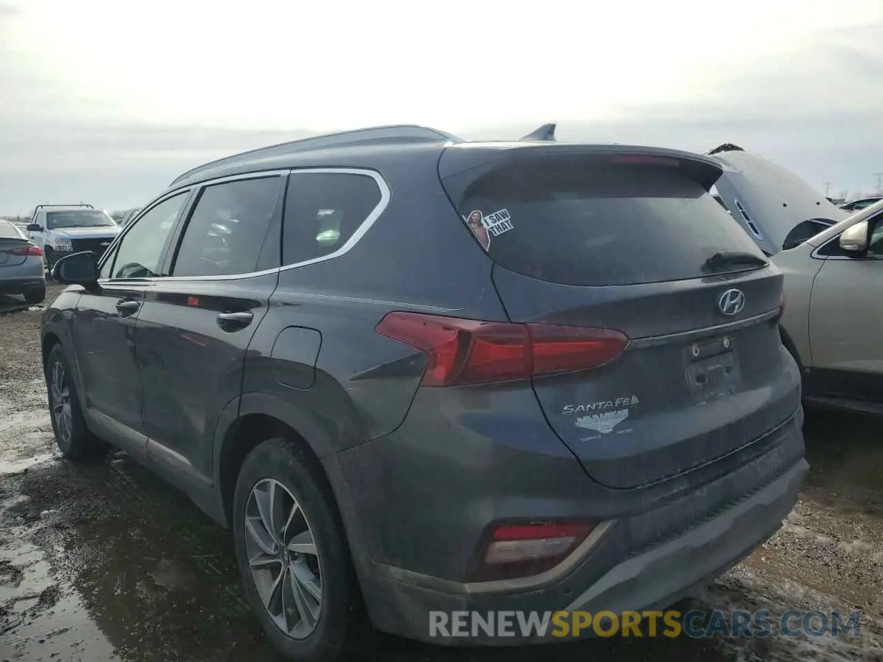 2 fotografías del automóvil dañado 5NMS5CAD1LH201035 HYUNDAI SANTA FE 2020