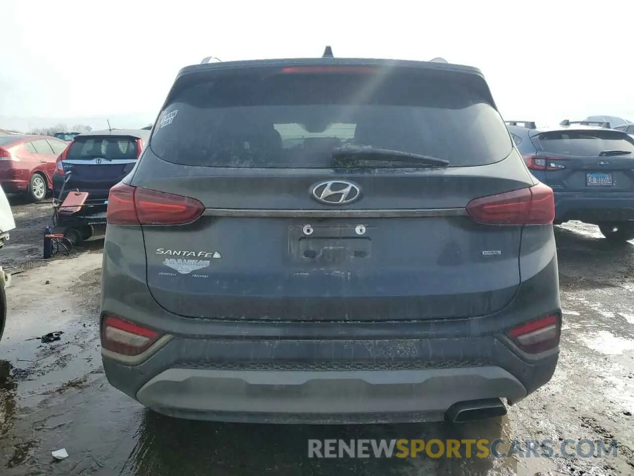 6 fotografías del automóvil dañado 5NMS5CAD1LH201035 HYUNDAI SANTA FE 2020