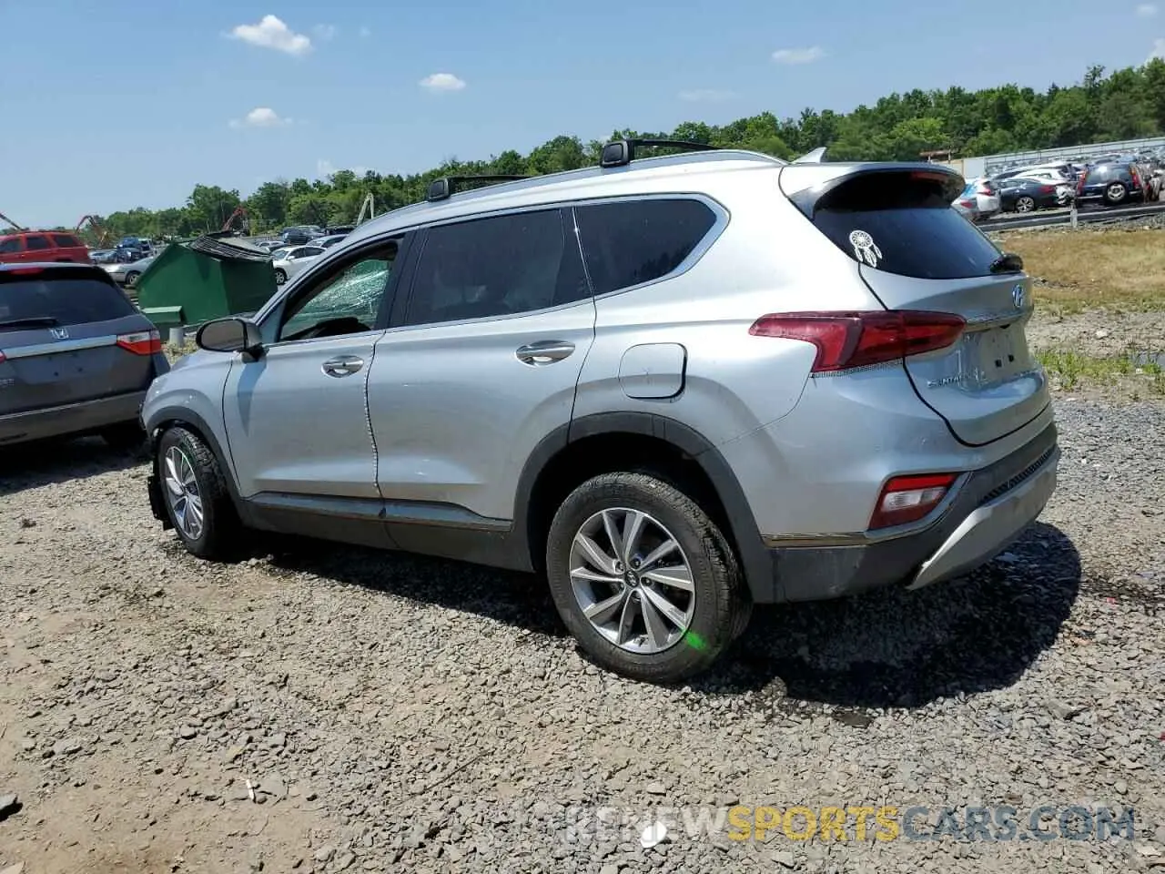 2 fotografías del automóvil dañado 5NMS5CAD4LH268972 HYUNDAI SANTA FE 2020