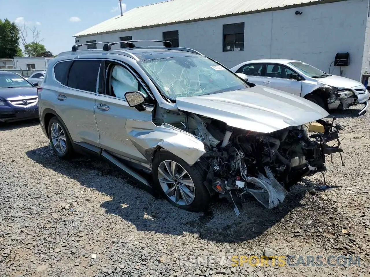 4 fotografías del automóvil dañado 5NMS5CAD4LH268972 HYUNDAI SANTA FE 2020