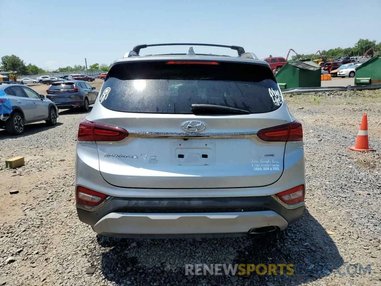 6 fotografías del automóvil dañado 5NMS5CAD4LH268972 HYUNDAI SANTA FE 2020