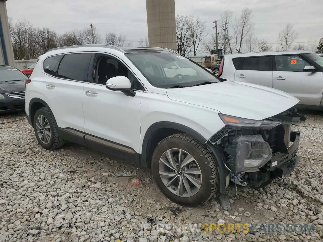 4 fotografías del automóvil dañado 5NMS5CAD7LH297771 HYUNDAI SANTA FE 2020
