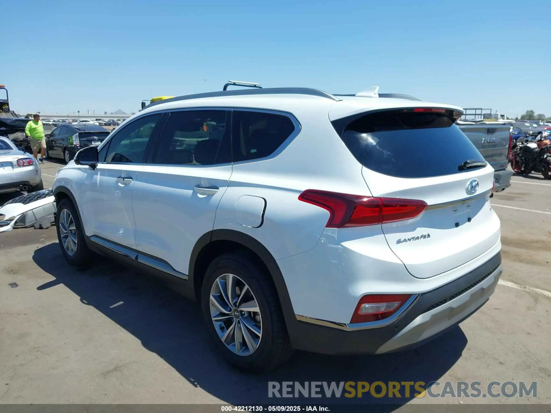 3 fotografías del automóvil dañado 5NMS5CAD8LH209374 HYUNDAI SANTA FE 2020