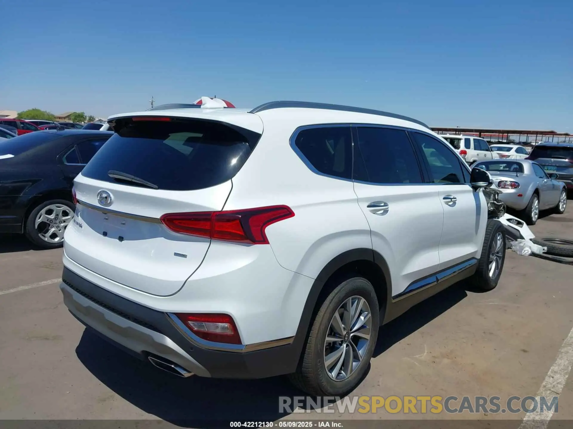 4 fotografías del automóvil dañado 5NMS5CAD8LH209374 HYUNDAI SANTA FE 2020