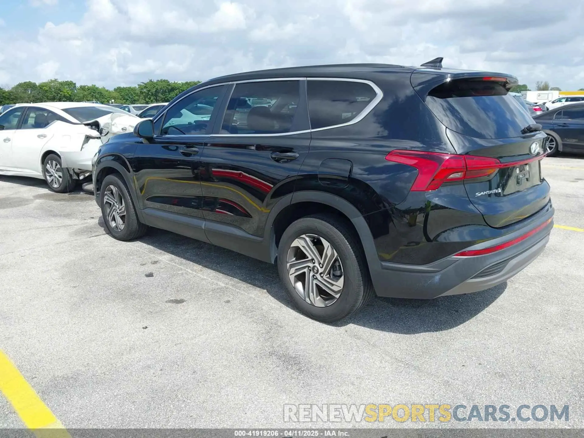 3 fotografías del automóvil dañado 5NMS14AJ0MH309235 HYUNDAI SANTA FE 2021