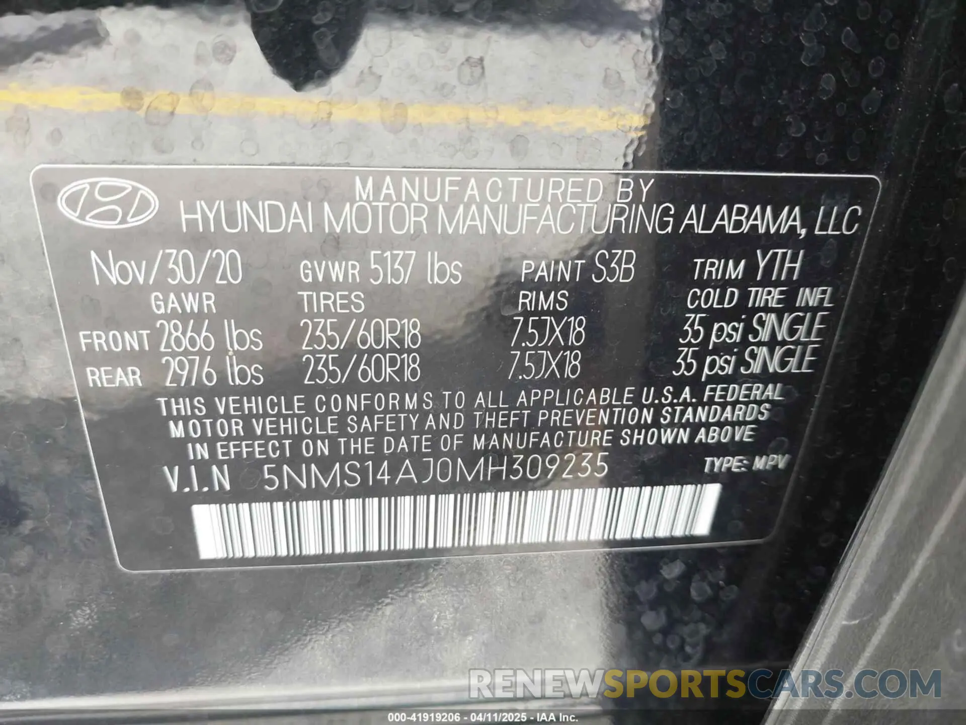 9 fotografías del automóvil dañado 5NMS14AJ0MH309235 HYUNDAI SANTA FE 2021