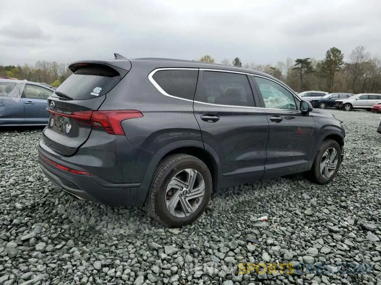 3 fotografías del automóvil dañado 5NMS14AJ0MH334653 HYUNDAI SANTA FE 2021