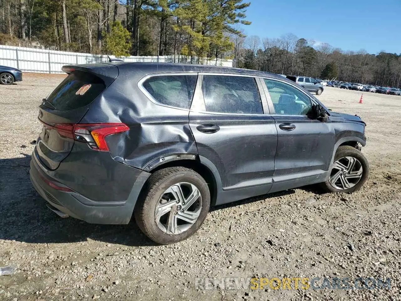 3 fotografías del automóvil dañado 5NMS14AJ2MH320804 HYUNDAI SANTA FE 2021